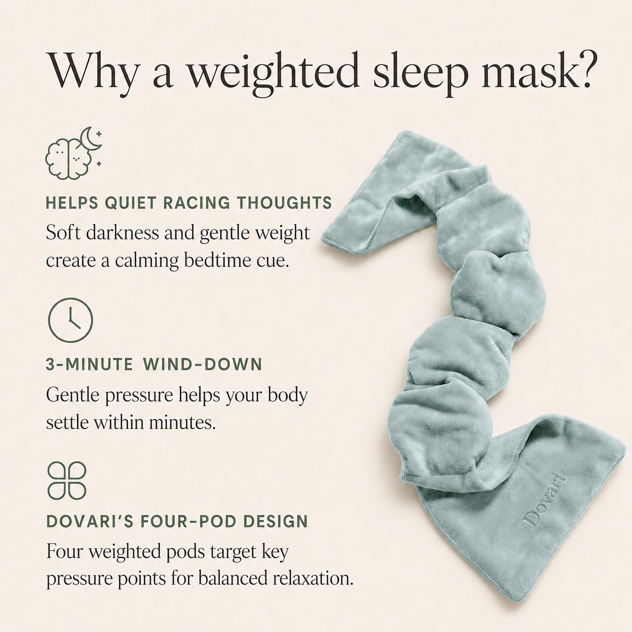 Weighted Sleep Mask